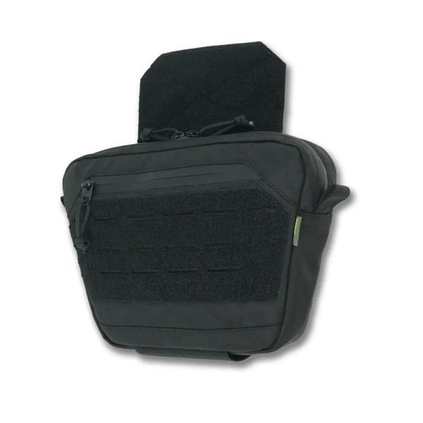 Сумка-напашник M Kiborg з балістичним пакетом 2 клас захисту PE Militex GU Сordura Black KBRG-4088-Ч фото