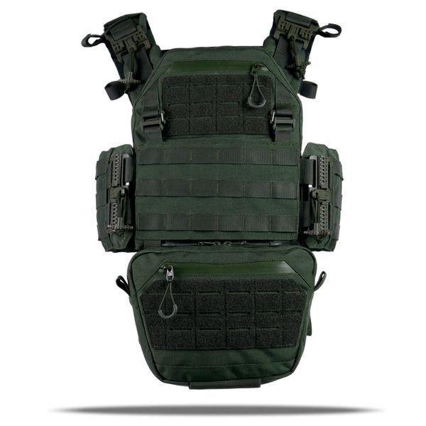 Комплект Плитонока Kiborg GU Gen.2 з двома підсумками та захистом 1 класу Хакі KBRG-55002 фото