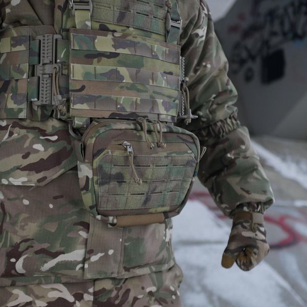 Сумка-напашник M Kiborg з балістичним пакетом 2 клас захисту PE Militex GU Сordura Multicam KBRG-4088-М фото
