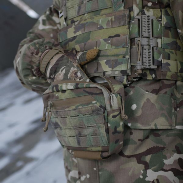 Сумка-напашник M Kiborg з балістичним пакетом 2 клас захисту PE Militex GU Сordura Multicam KBRG-4088-М фото